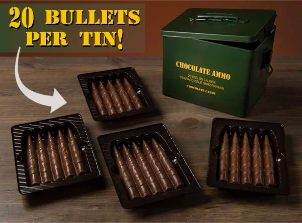 Chocolate Bullets in a Tin - Image 2
