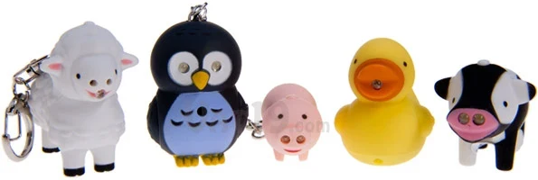 Farm Animal LED Keychains - Image 3