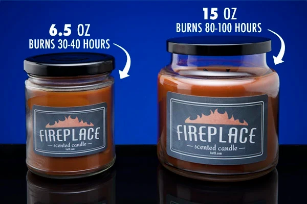 Fireplace Scented Jar Candle - Image 3