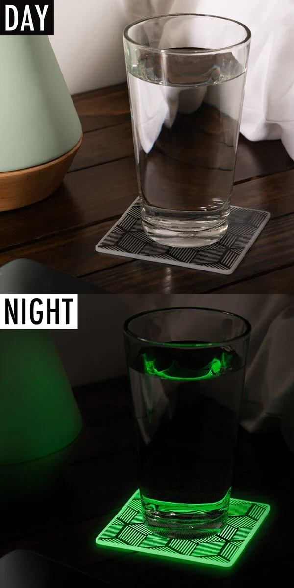 Glow-In-The-Dark Drink Coasters - Image 2