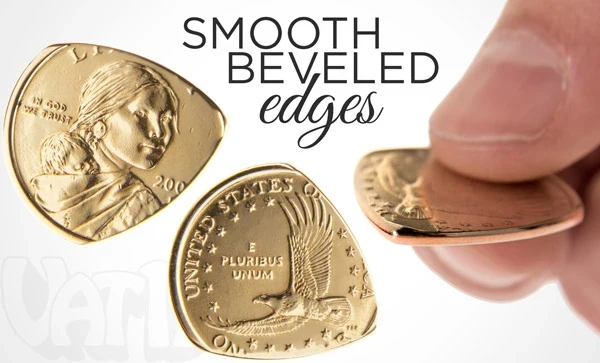 Golden Dollar Coin Guitar Pick - Image 4