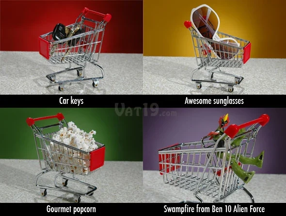 Mini Shopping Cart Office Caddy - Image 5