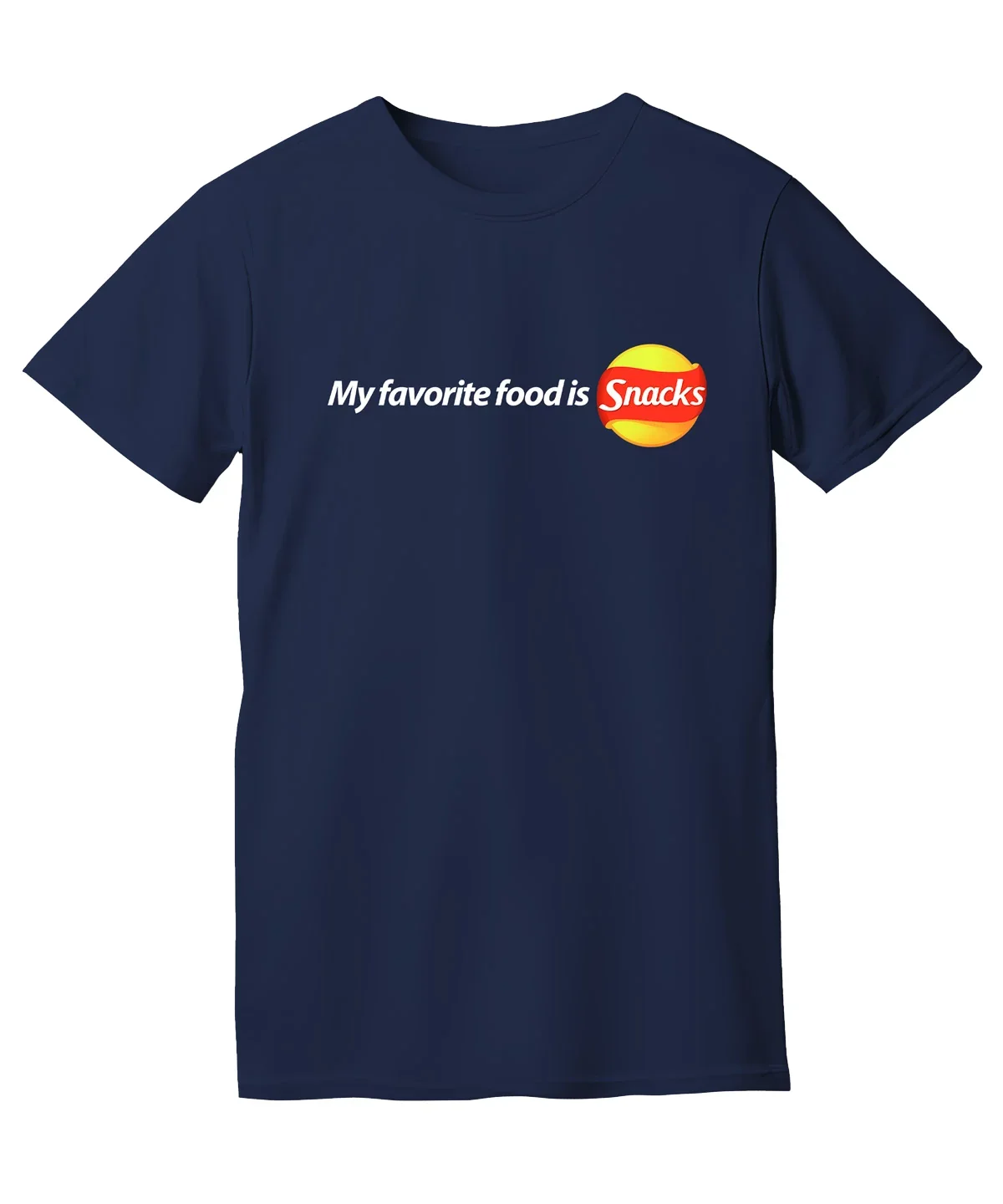 "My Favorite Food Is Snacks" T-Shirt - Image 3