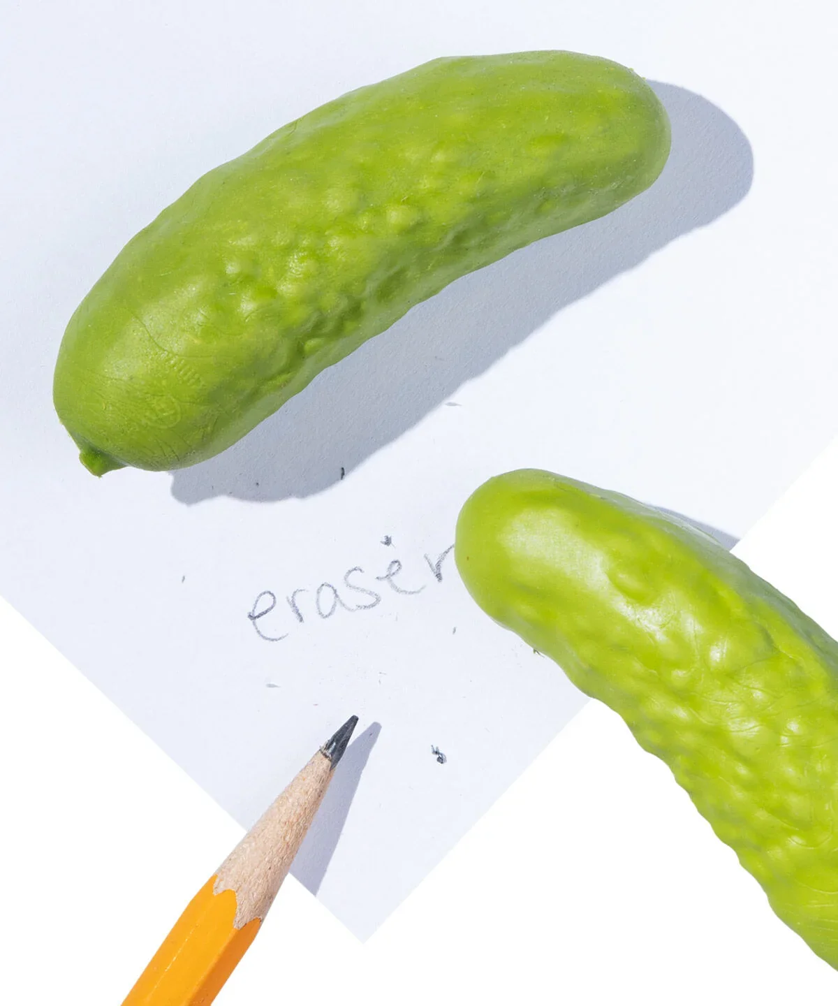 Pickle Erasers